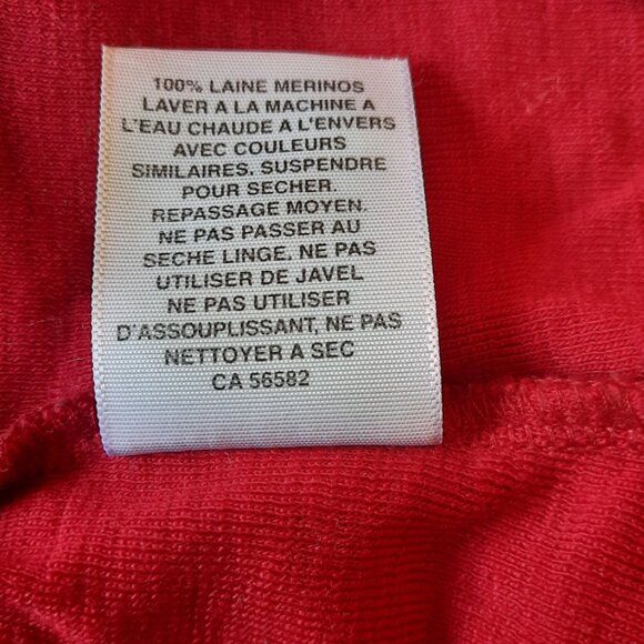 Simple Merino turtleneck in red/rouge size xlarge - Picture 7 of 12